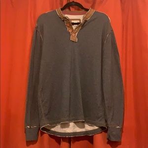 Carbon2cobalt men’s kinetic Henley long sleeve